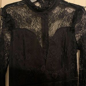 Black lace dress